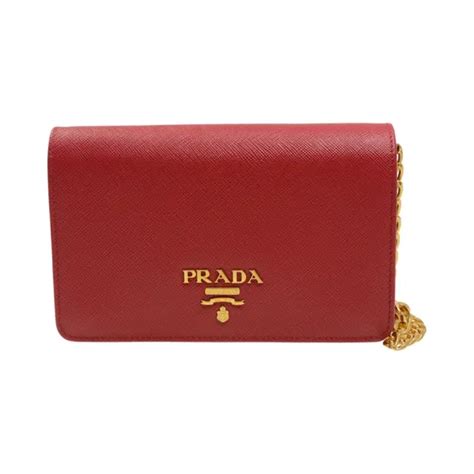 prada 1bp006|Prada Women's 1BP006 NZV F068Z Red Saffiano Leather .